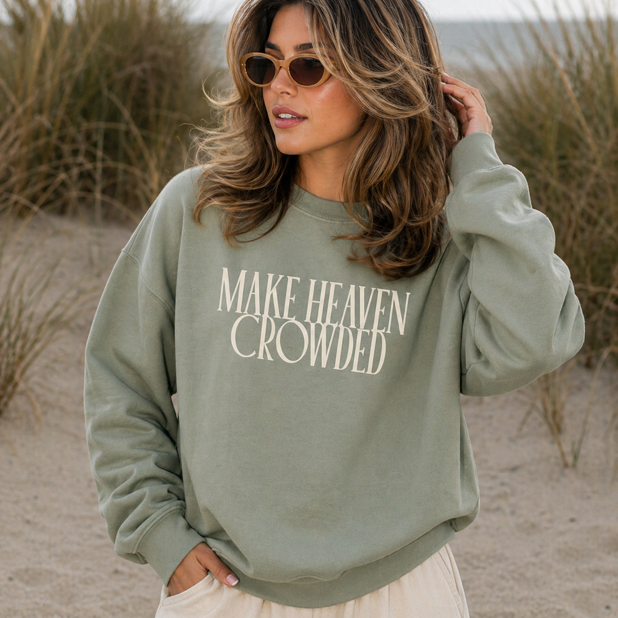 Make Heaven Crowded Lightweight Sweatshirt