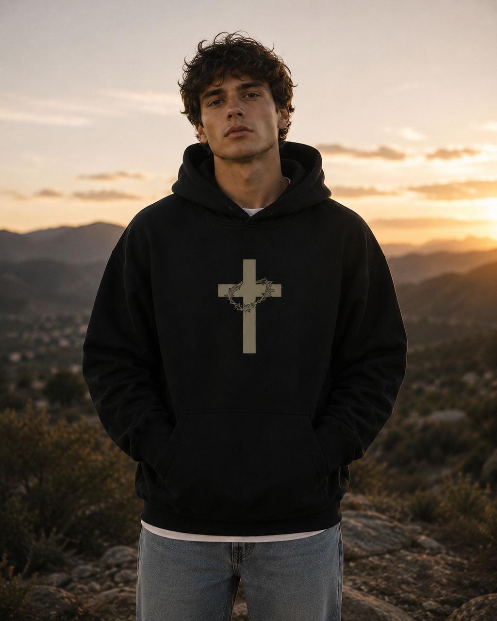 Jesus Crown of Thorns Hoodie